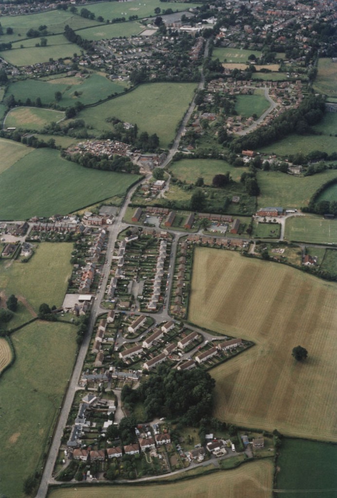 OSWPHO51078 Aerial view of Morda July 1994 Oswestry Family