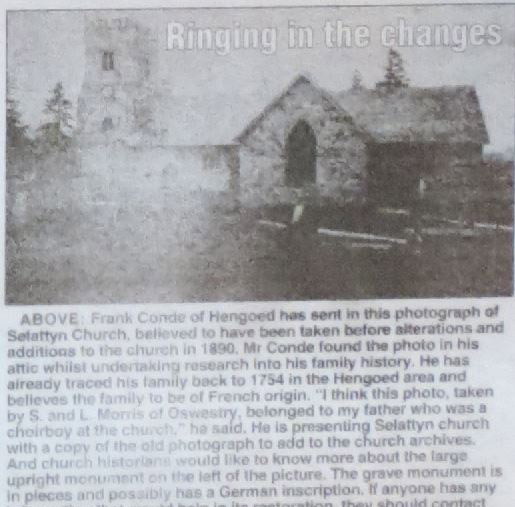 OSW-NP-S-4-16 - Selattyn Church c1890